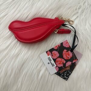Diane Von Furstenberg x Target Red Kiss Lips Coin Purse Bag Charm